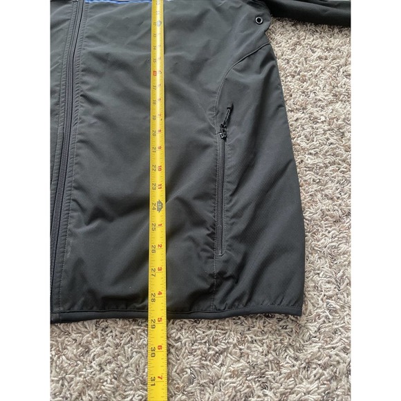 Vintage Nautica Competition Softshell Black Full Zip Windbreaker Jacket VTG - Picture 10 of 10